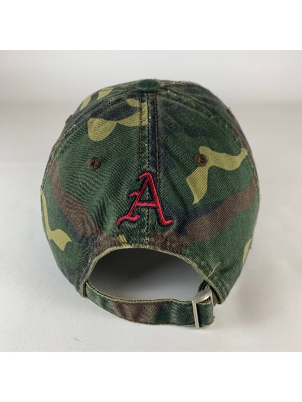 Arkansas Razorbacks NCAA Green Camo Tail Gate'N Gear Relaxed Fit Strapback Hat - Picture 3 of 5
